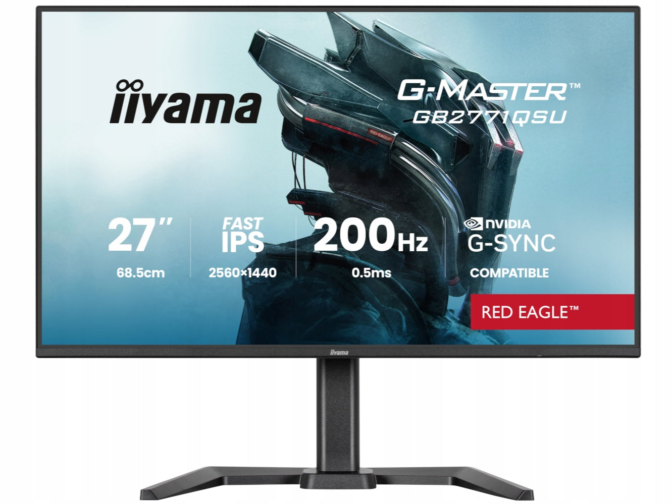 iiyama Monitor iiyama G-Master GB2771QSU-B1 27 QHD Fast IPS 200Hz 0,5ms