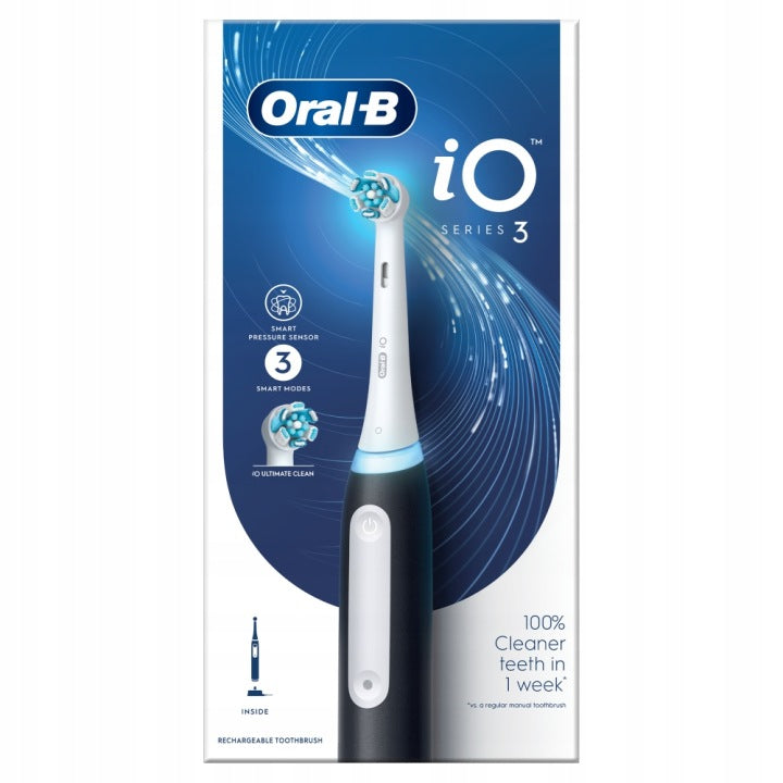 OdkryjOral B Oral-B iO 3 Black Szczoteczka elektryczna stworzona w technologii Braun(Oral-B iO 3 Black Szczoteczka elektryczna stworzona w technologii Braun)