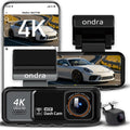 Ondra WIDEOREJESTRATOR 4K ULTRA HD KAMERA SAMOCHODOWA GPS WIFI KAMERA COFANIA