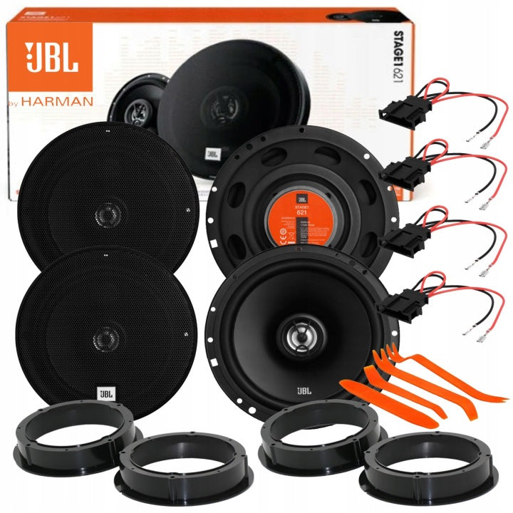 OdkryjJBL JBL 621 GŁOŚNIKI VW SHARAN PASSAT B5 FL GOLF 4 PRZÓD + TYŁ