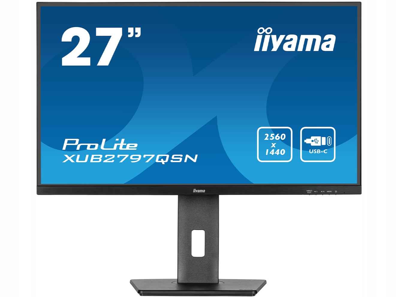 iiyama Monitor iiyama ProLite XUB2797QSN-B2 27 IPS WQHD 1ms 100Hz USB-C