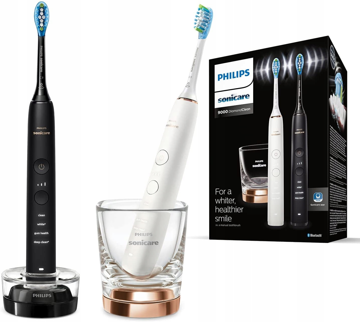 2x Philips Sonicare DiamondClean 9000 szczoteczka soniczna C3 HX9914/57