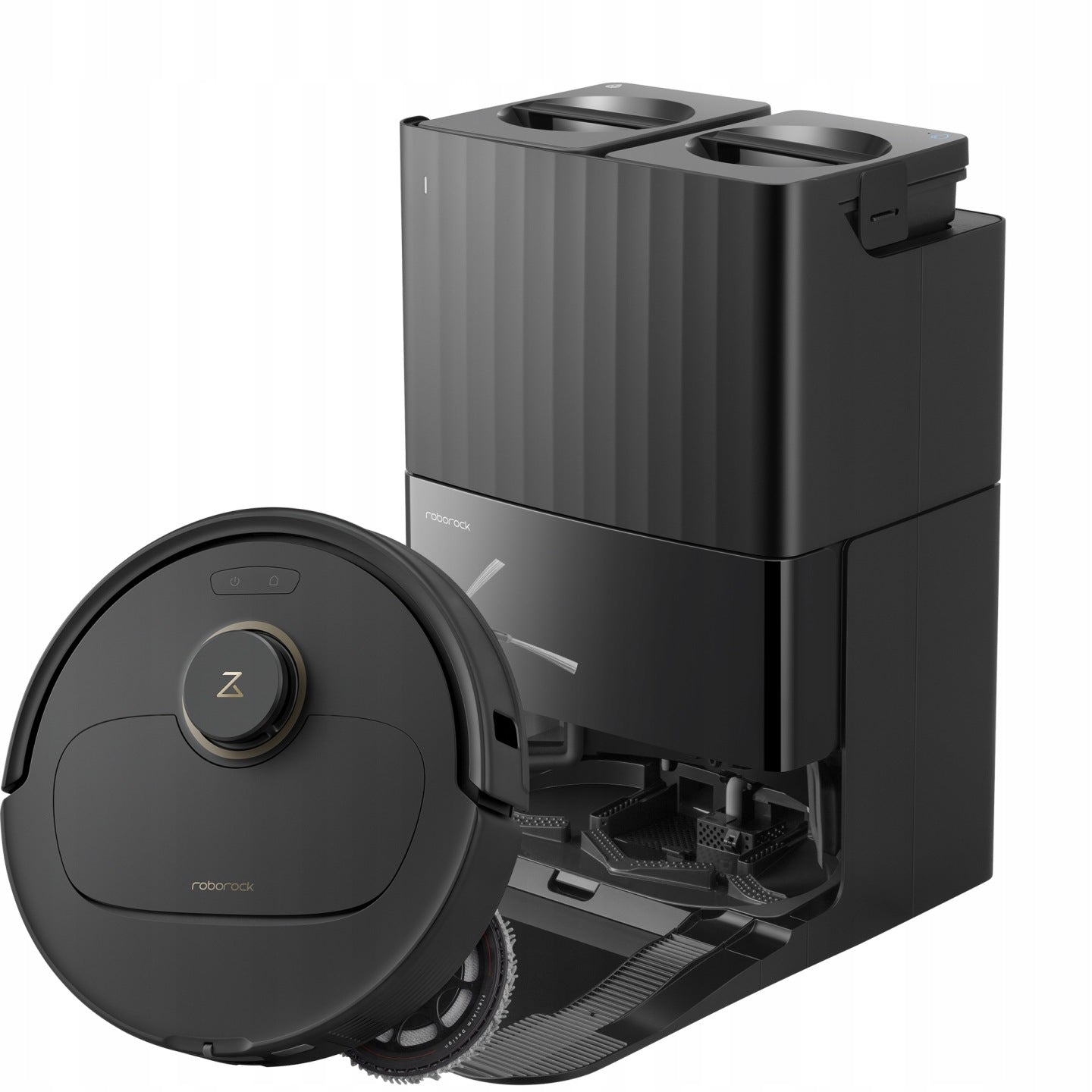 Robot sprzątający z funkcją mopowania Roborock Qrevo 5AE czarny 12KPa ze stacją czyszczącą(Robot sprzątający mopowanie Roborock Qrevo 5AE czarny 12KPa Stacja Mopujacy/Q-Revo)