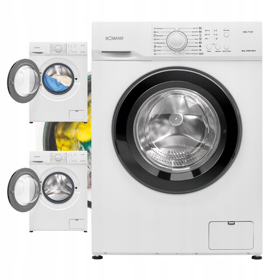 Pralka automatyczna 6 kg Bomann WA 771610 slim 5 lat Gwarancji Na Silnik