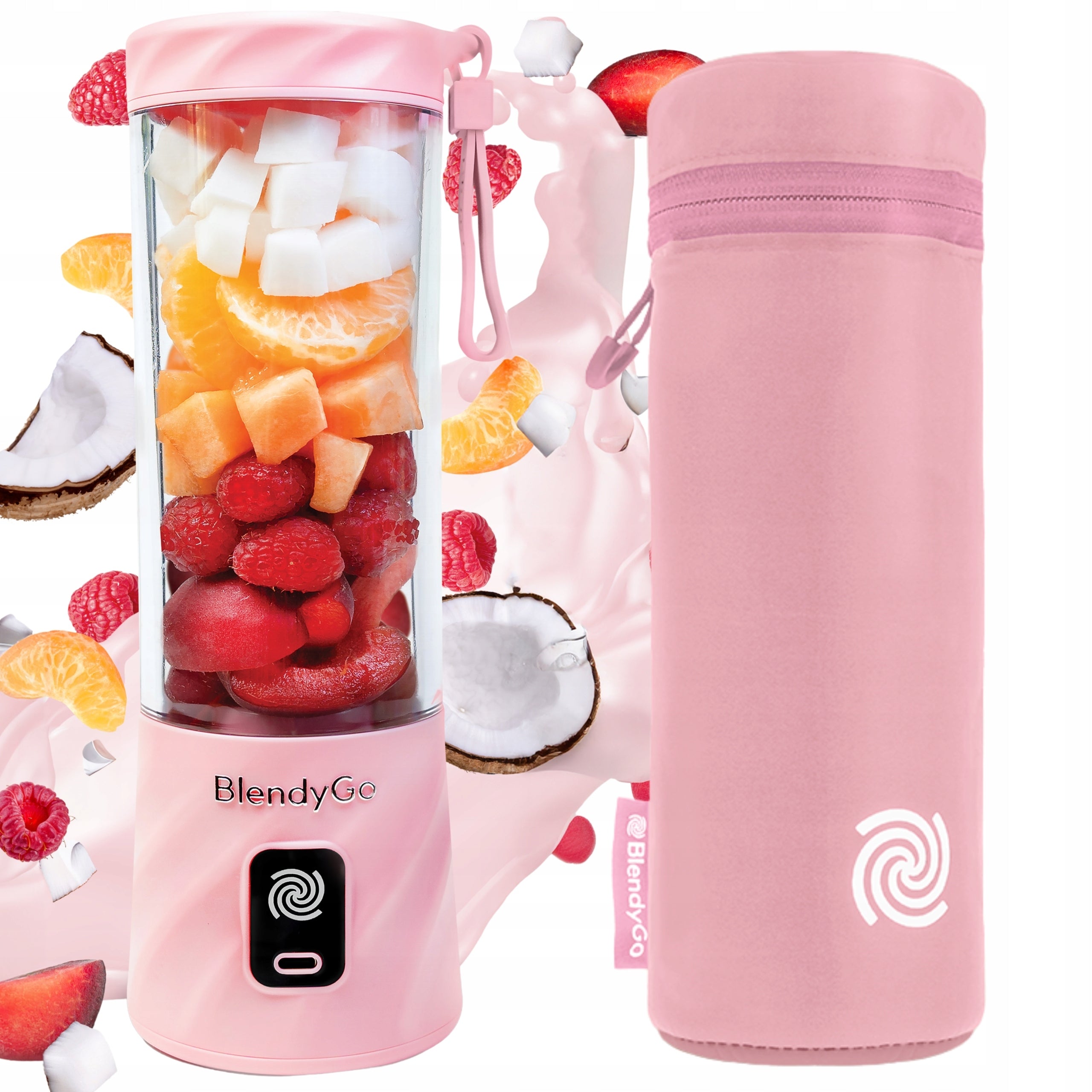 ZESTAW Etui + Blender Bezprzewodowy Przenośny Kielichowy BlendyGo 3 USB(ZESTAW Etui + Blender Bezprzewodowy Przenośny Kielichowy BlendyGo 3 USB)